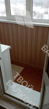 Отделка балкона сапожок с утеплением