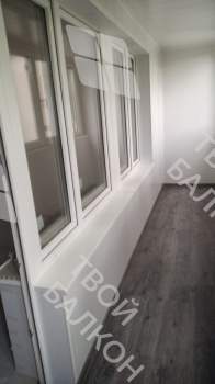 Остекление балкона и установка балконного блока