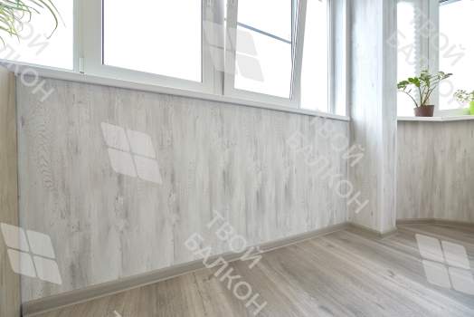 Отделка балкона ПВХ с утеплением