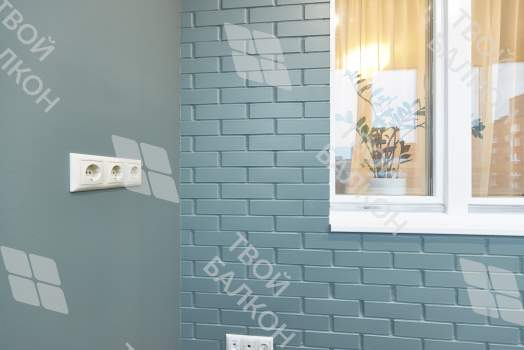 Отделка балкона гипсокартоном с покраской