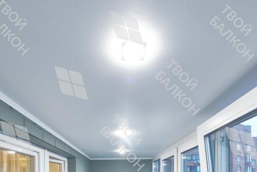 Отделка балкона гипсокартоном с покраской