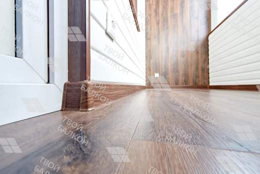 Дизайнерская отделка ламинатом с вагонкой под покраску