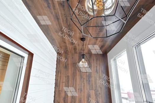 Дизайнерская отделка ламинатом с вагонкой под покраску