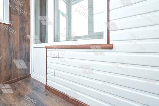 Дизайнерская отделка ламинатом с вагонкой под покраску