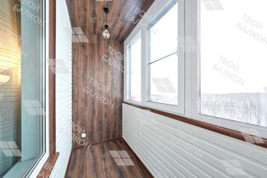 Дизайнерская отделка ламинатом с вагонкой под покраску