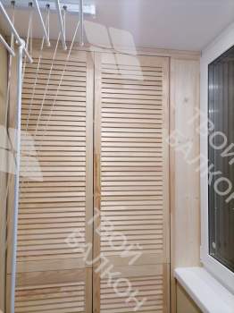 Остекление балкона и установка шкафа и сушилки