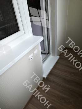 Остекление и отделка эркерной лоджии под ключ