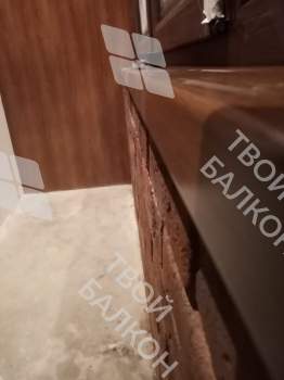 Отделка с объединением балкона и комнаты