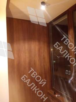 Отделка с объединением балкона и комнаты