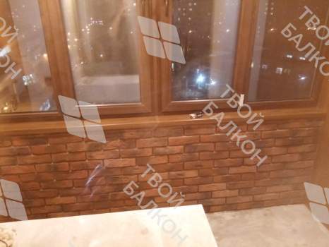 Отделка с объединением балкона и комнаты