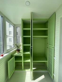 Зона отдыха с оранжереей на лоджии