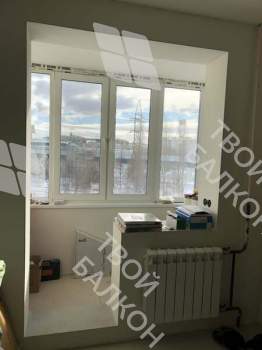 Остекление и отделка двух балконов