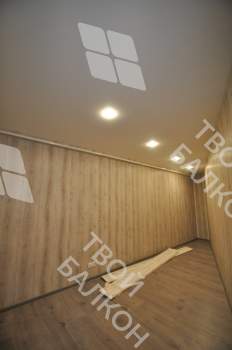 Отделка балкона под ключ с теплым остеклением ПВХ Brusbox