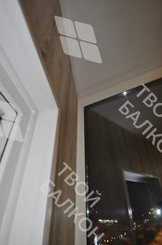 Отделка балкона под ключ с теплым остеклением ПВХ Brusbox