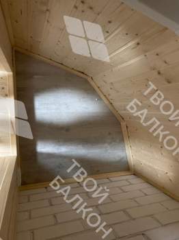 Отделка и утепление эркерного балкона