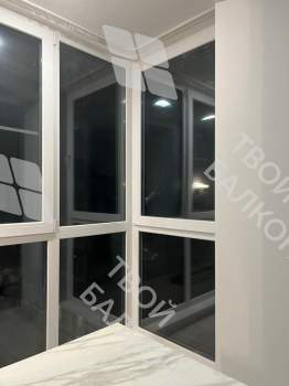 Отделка и утепление балкона Каблук в доме серии ПТ-44