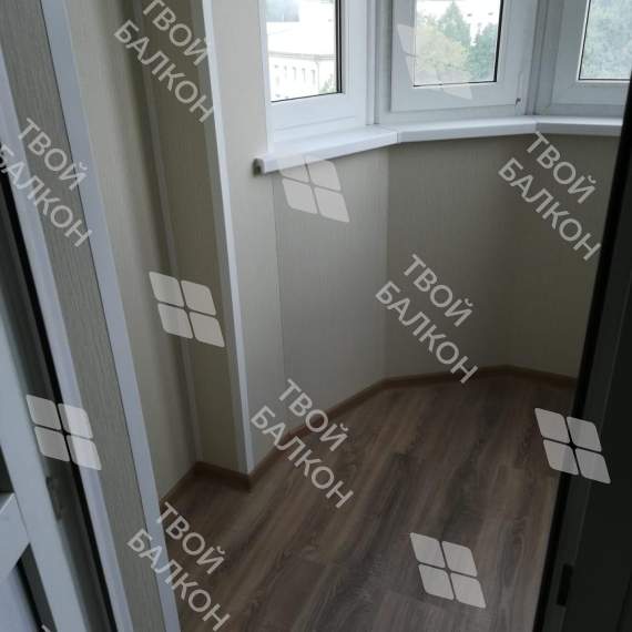 Остекление и отделка эркерной лоджии под ключ