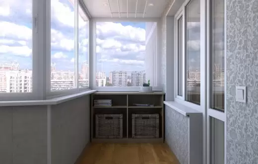 Отделка балкона под ключ