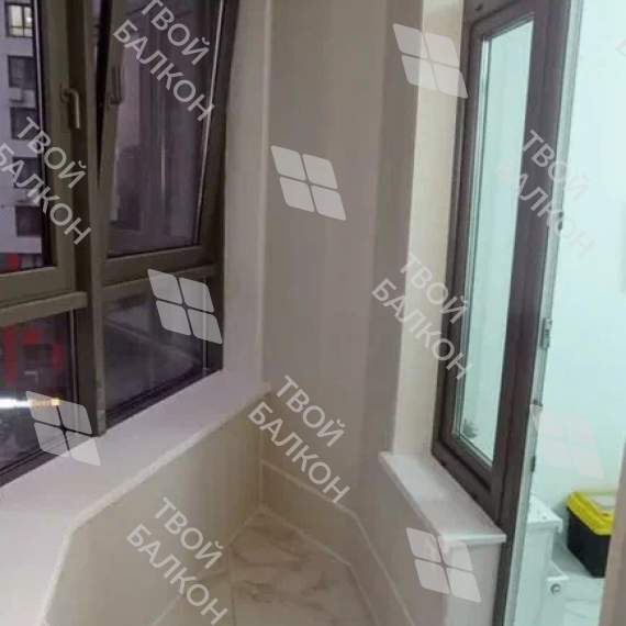 Отделка балкона с утепление в многоквартирном доме