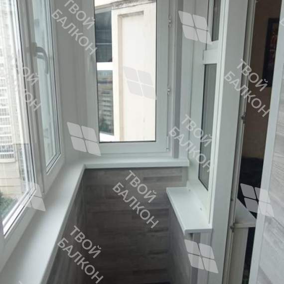 Отделка балкона с утеплением в многоквартирном доме